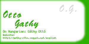 otto gathy business card