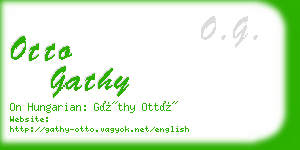 otto gathy business card